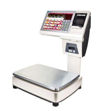 Winkelweegschaal Baxtran M80 (met ijkgoedkeuring), met barcode scanner