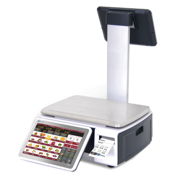 Winkelweegschaal Baxtran S75 (met M markering) met ingebouwde labelprinter